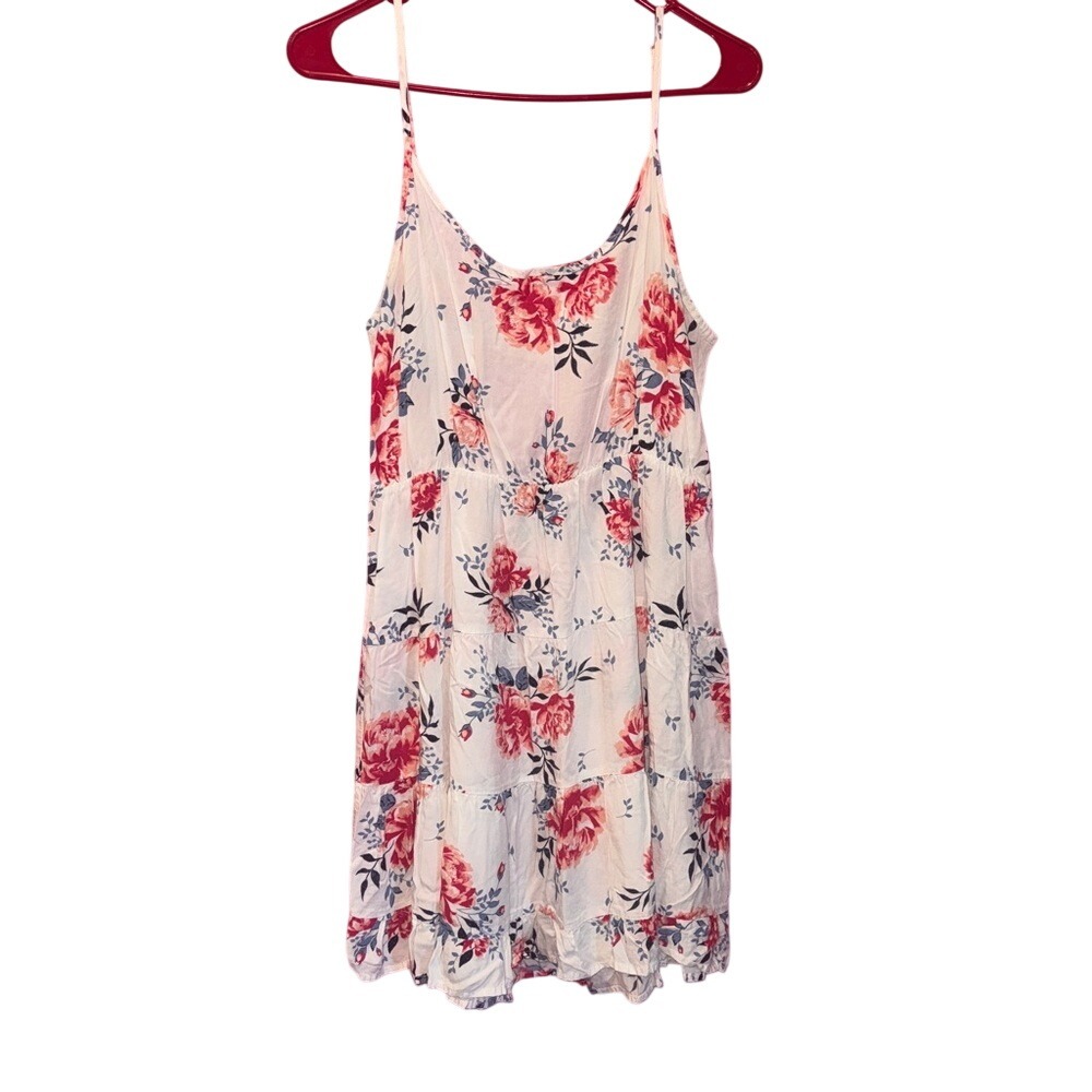 Cotton On White Ruffled Tiered Sundress‎ size Large